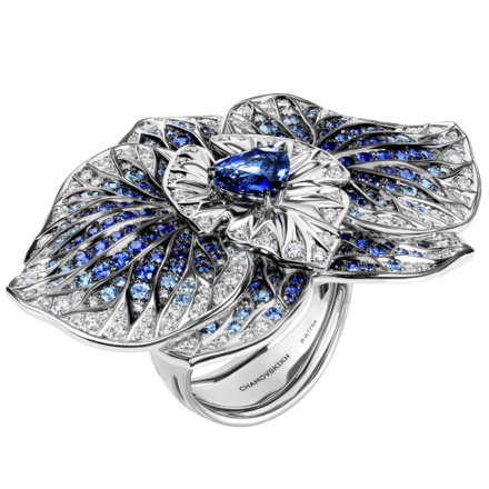 Кольцо с жемчугом и бриллиантами, белое золото 2