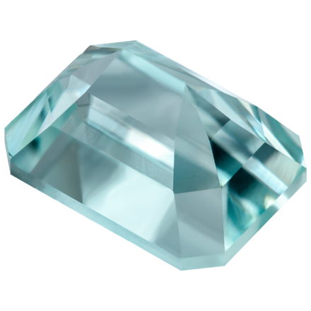 Аквамарин, Изумрудная огранка, 11,99 ct 2