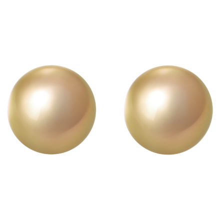 Сет из двух жемчужин Южных морей, d.14,8-14,9мм 1