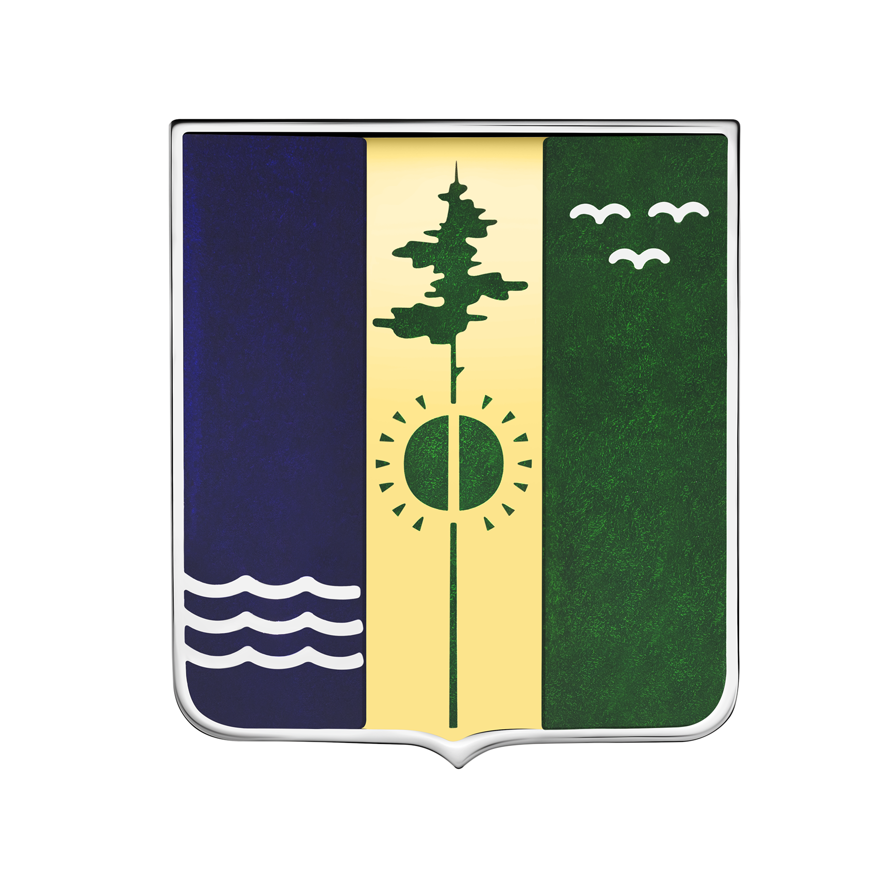 Нагрудный знак, белое и жёлтое золото 585 пробы, н.керамика