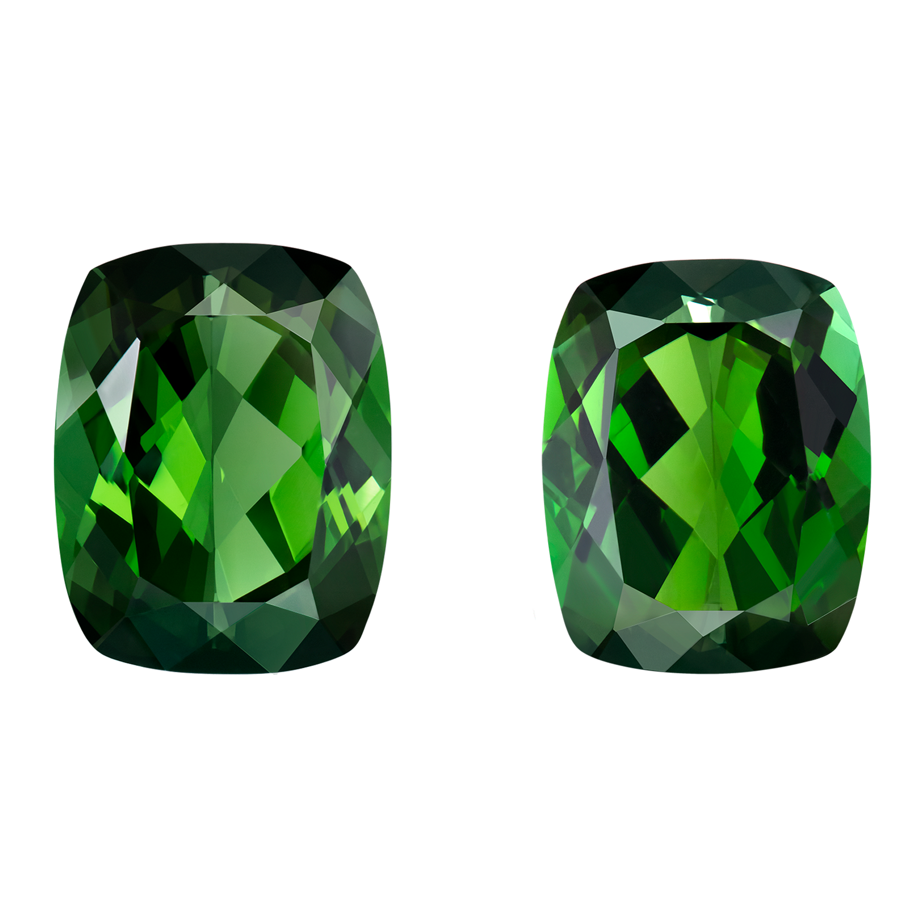 Сет из двух верделитов, 15.21ct (13.70мм*10.80мм)