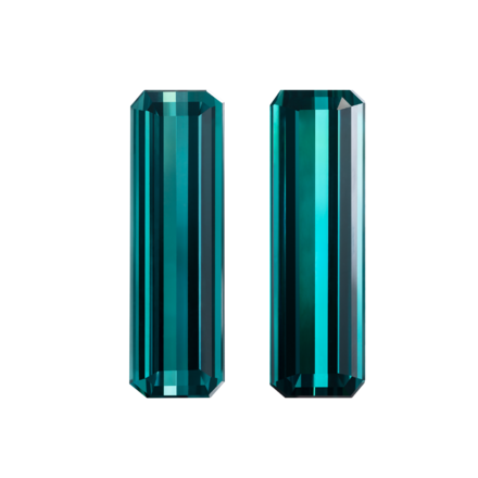 Сет из двух Турмалинов Индиголитов, 7,02ct и 7,06ct 1