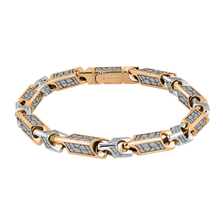 Браслет с бриллиантом, красное и белое золото 1