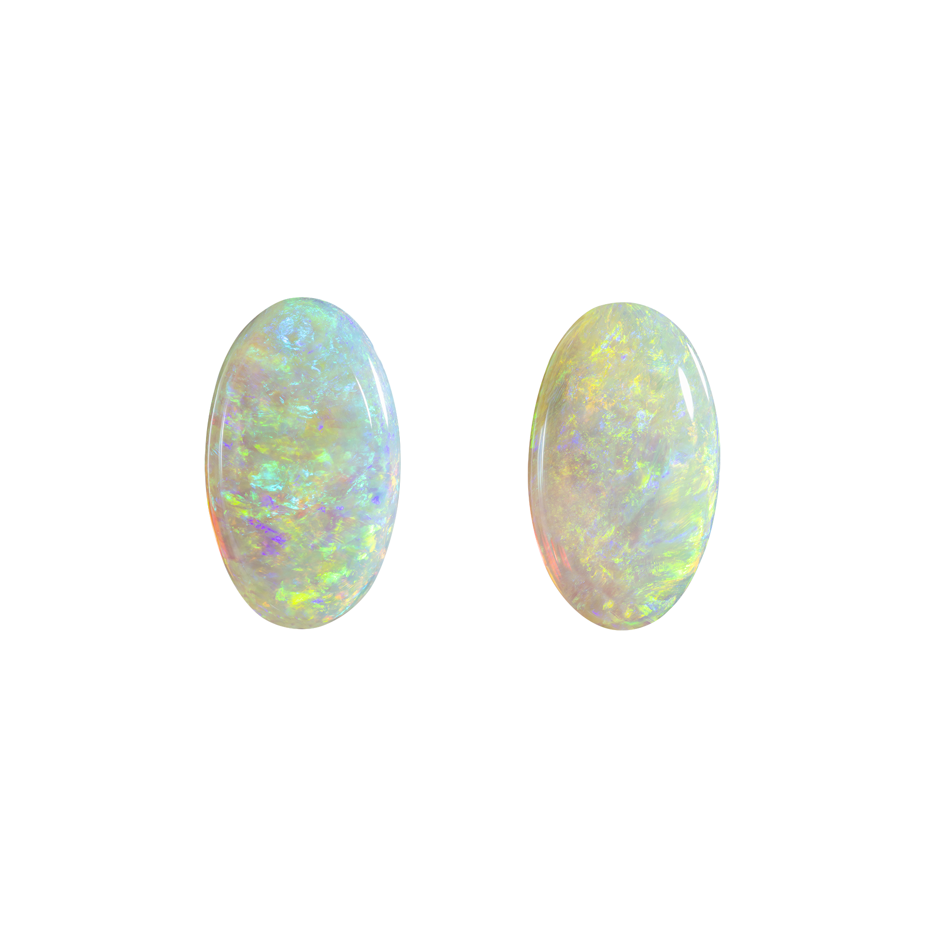 Сет из двух опалов, AUSTRALIA, Овал, 4,11/ 4,97ct