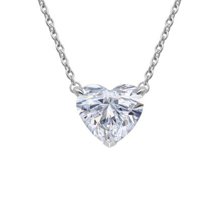 Колье с бриллиантами, белое золото 1