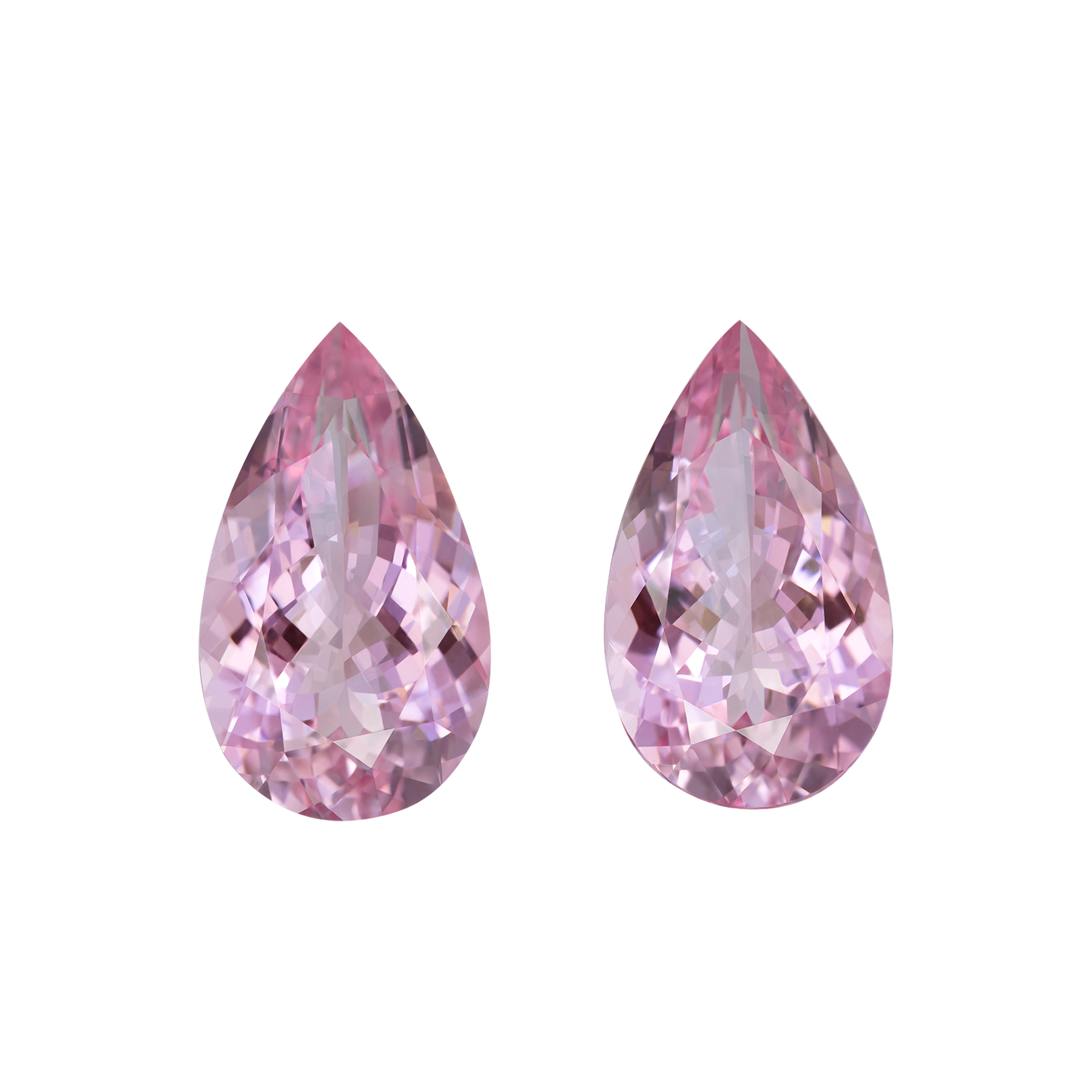 Сет из двух морганитов, Груша, 2-14,48ct