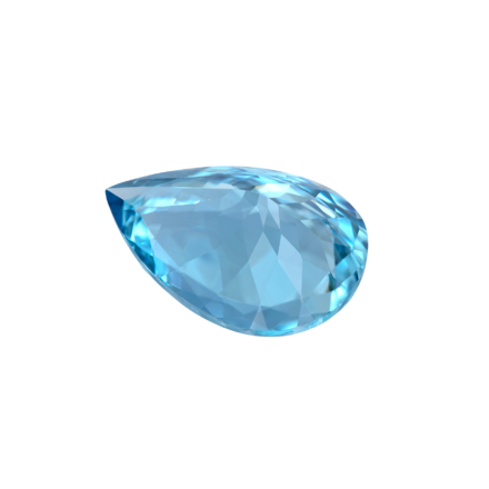 Аквамарин, Груша, 6,11ct 2