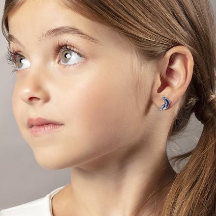 Серьги c сапфирами, белое золото, н.керамика 2