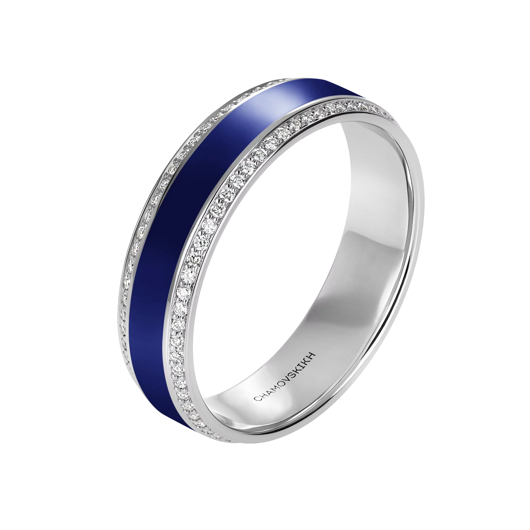 Кольцо с бриллиантами, белое золото, н.керамика