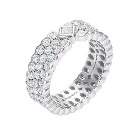 Обручальное кольцо с бриллиантами, платина 1