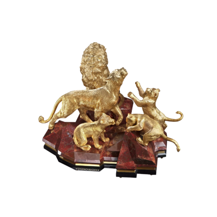 Настольная скульптура «Львиный прайд» 1