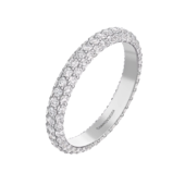 Кольцо с бриллиантами, белое золото