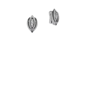 Серьги с изумрудами, бриллиантами и жемчугом, белое золото, н.керамика