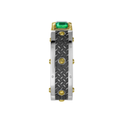 Кольцо с изумрудом и бриллиантами, белое и жёлтое золото