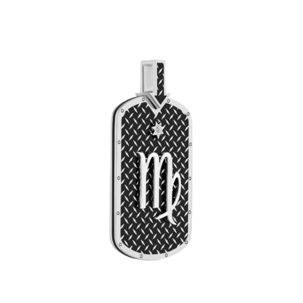 Подвес с бриллиантом, белое золото, наноркерамика 2