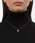 Колье с бриллиантами, белое золото