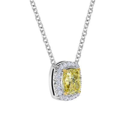 Колье с бриллиантами, белое золото 2