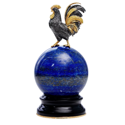 Настольная скульптура «Петух на шаре» 1