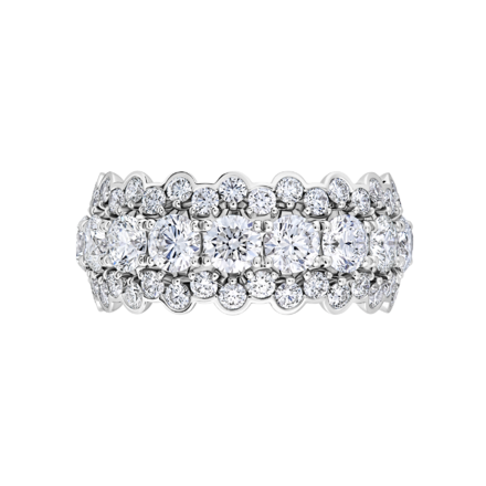 Кольцо с бриллиантами, белое золото 3