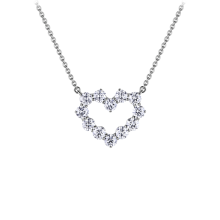 Колье с бриллиантами, белое золото 1