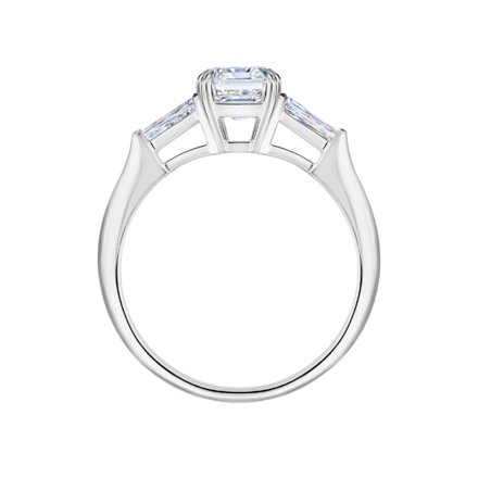 Помолвочное кольцо с бриллиантами, белое золото 2