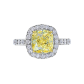 Кольцо с бриллиантами, белое золото