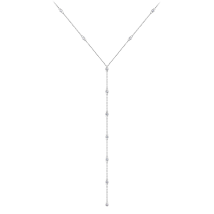 Колье с бриллиантами, белое золото 1