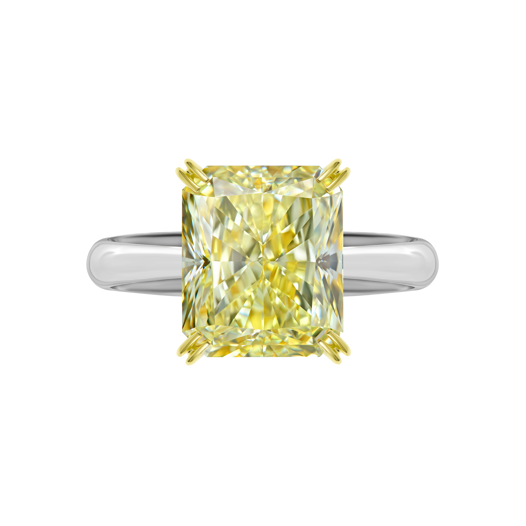 Кольцо с бриллиантом, белое золото