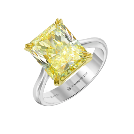 Помолвочное кольцо с бриллиантом, белое золото 1