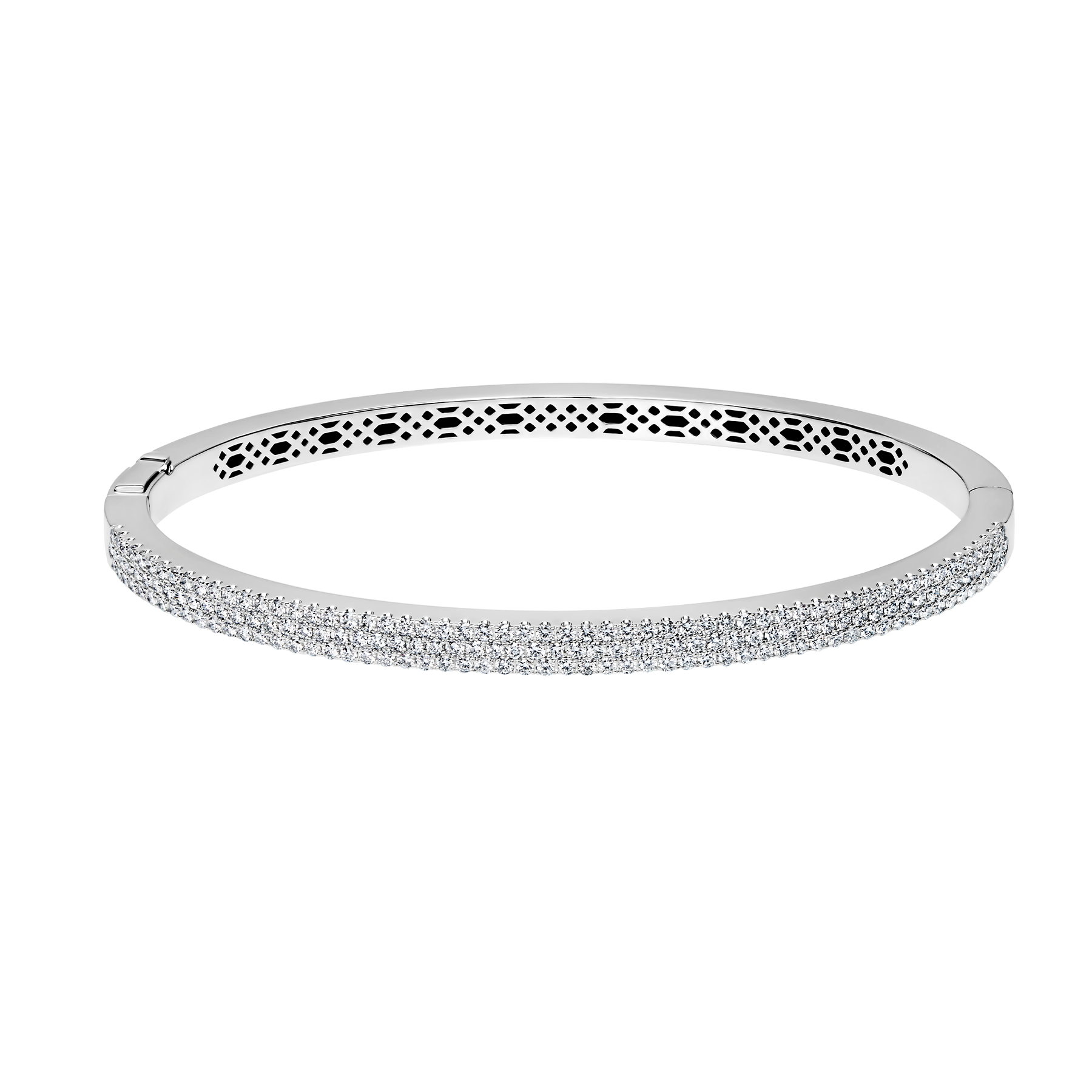 Браслет с бриллиантами, белое золото