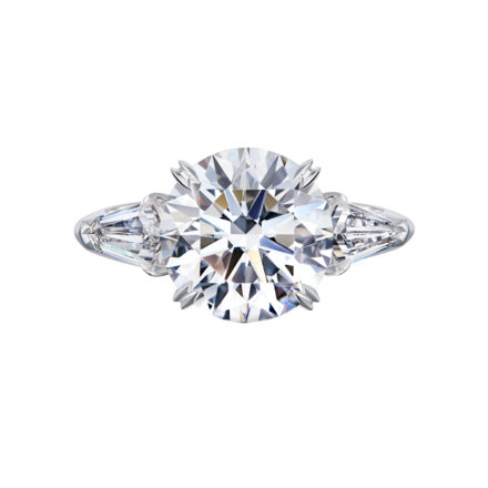 Помолвочное кольцо с бриллиантами, белое золото 3