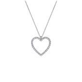 Колье с бриллиантами, белое золото