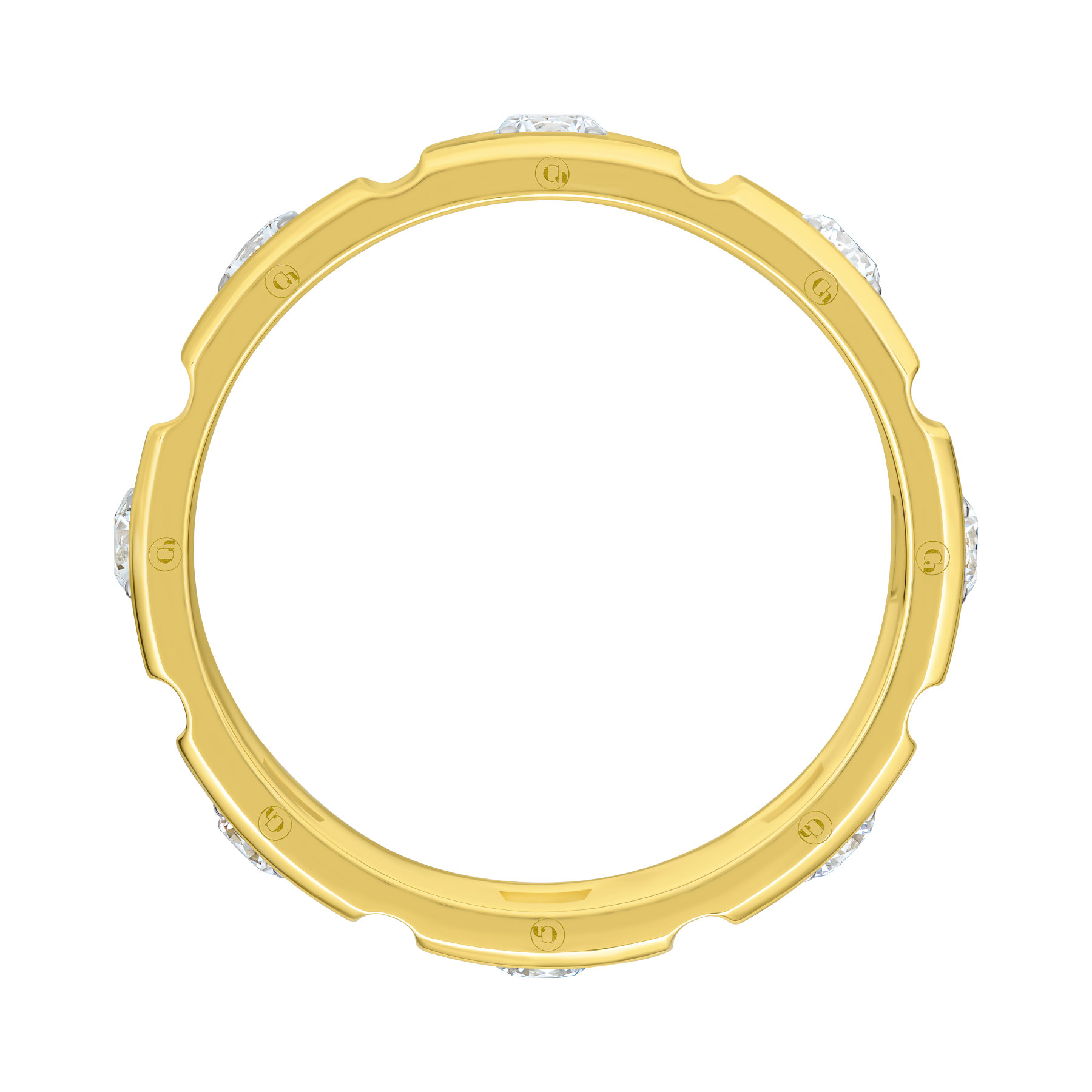 Кольцо с бриллиантами, желтое золото, н.керамика