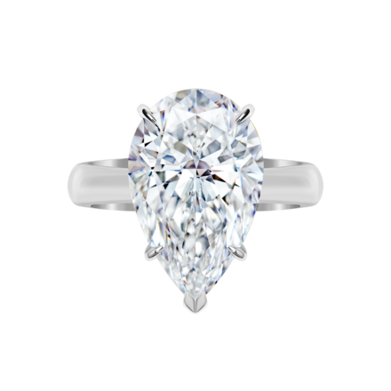 Помолвочное кольцо с бриллиантом, белое золото 2