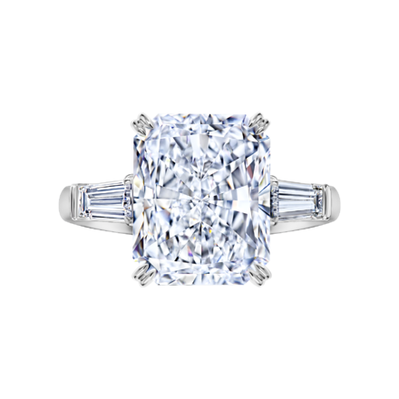 Помолвочное кольцо с бриллиантами, платина 3