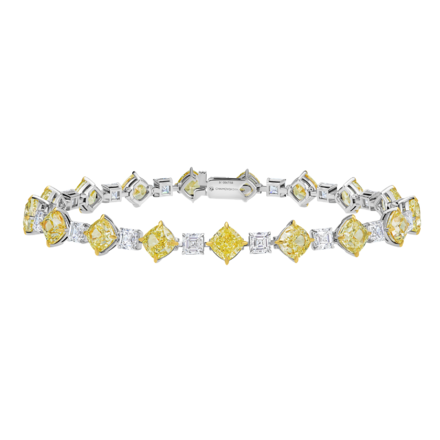 Браслет с бриллиантами, белое золото 1