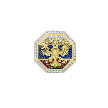 Нагрудный знак Герб России 1