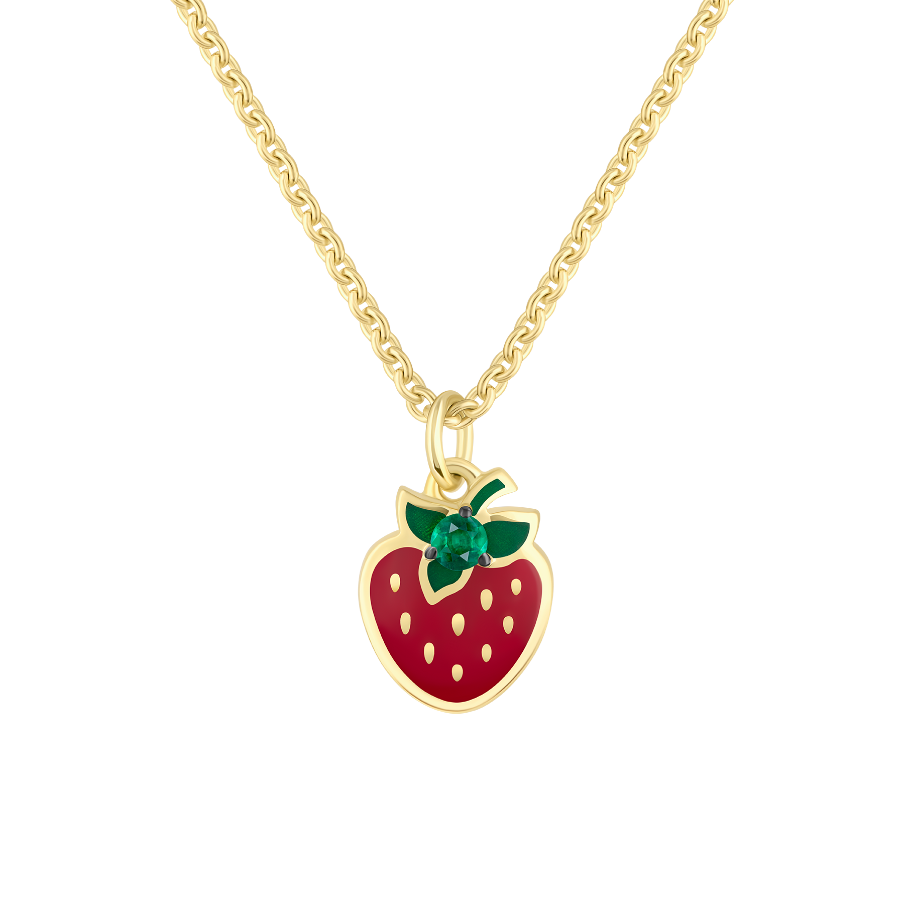 Колье с изумрудом, жёлтое золото, н.керамика