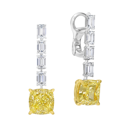 Серьги с бриллиантами, белое золото 1