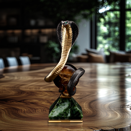 Настольная скульптура «Кобра» 3