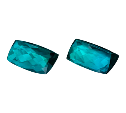 Сет из двух Турмалинов Индиголитов, 13,34ct/ 14,79ct 4