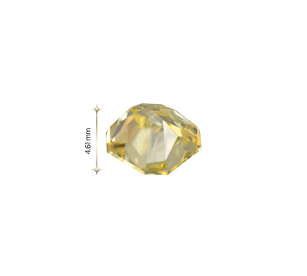 Жёлтый бриллиант, Радиант, 2,12ct 4