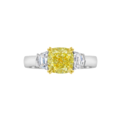 Кольцо с бриллиантами, белое золото