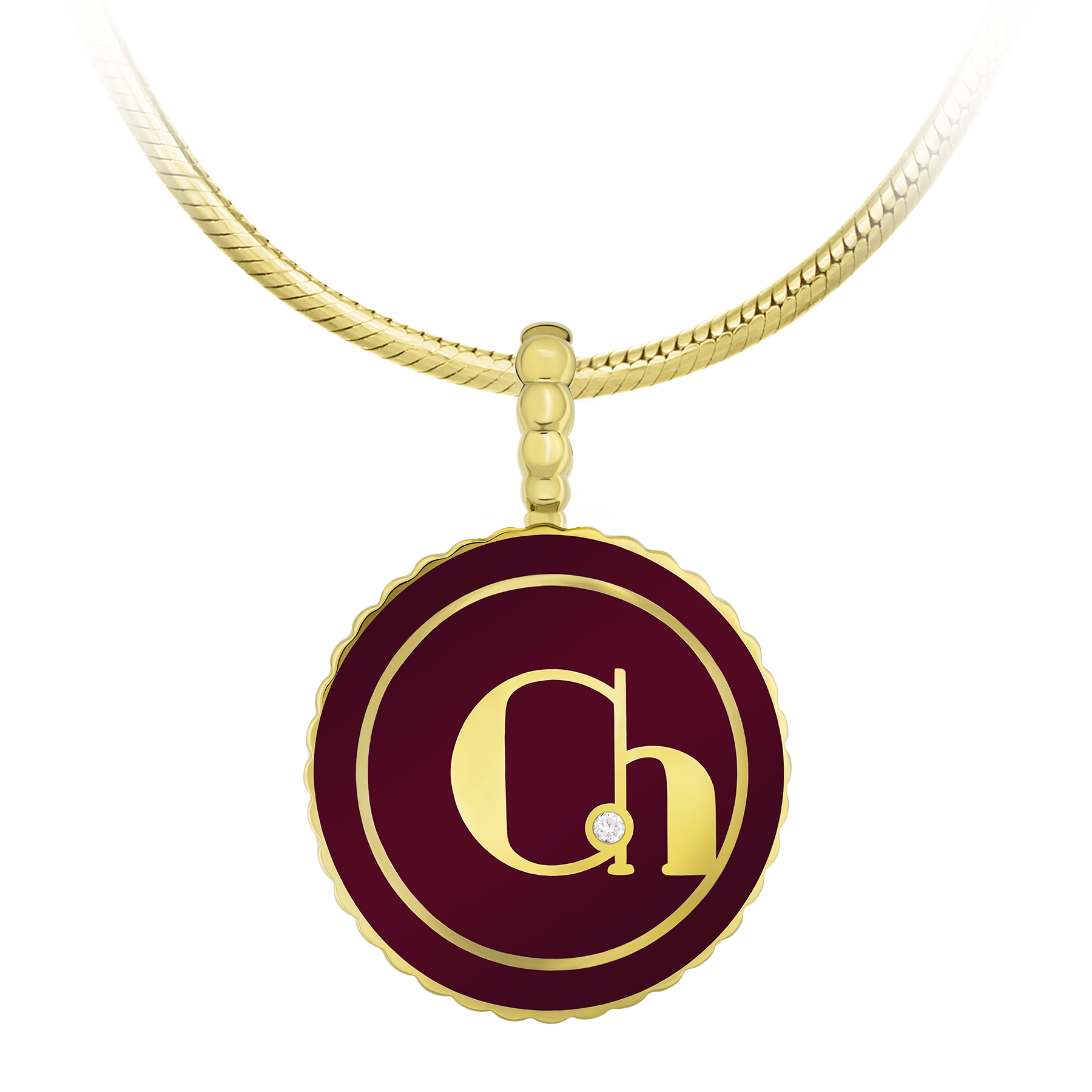 Подвес с бриллиантами, желтое золото, н.керамика