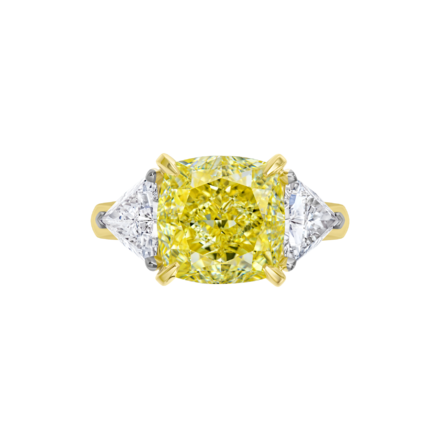 Кольцо с бриллиантами, желтое золото 2