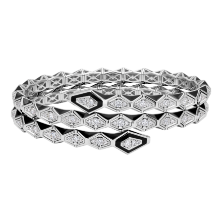 Браслет с бриллиантами, белое золото 1