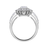 Кольцо с бриллиантами, белое золото