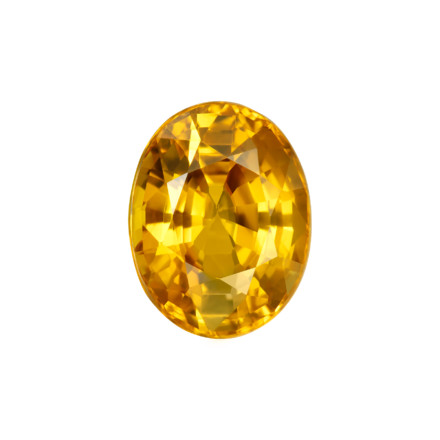 Оранжевый сапфир, Овал, 5,49ct 1