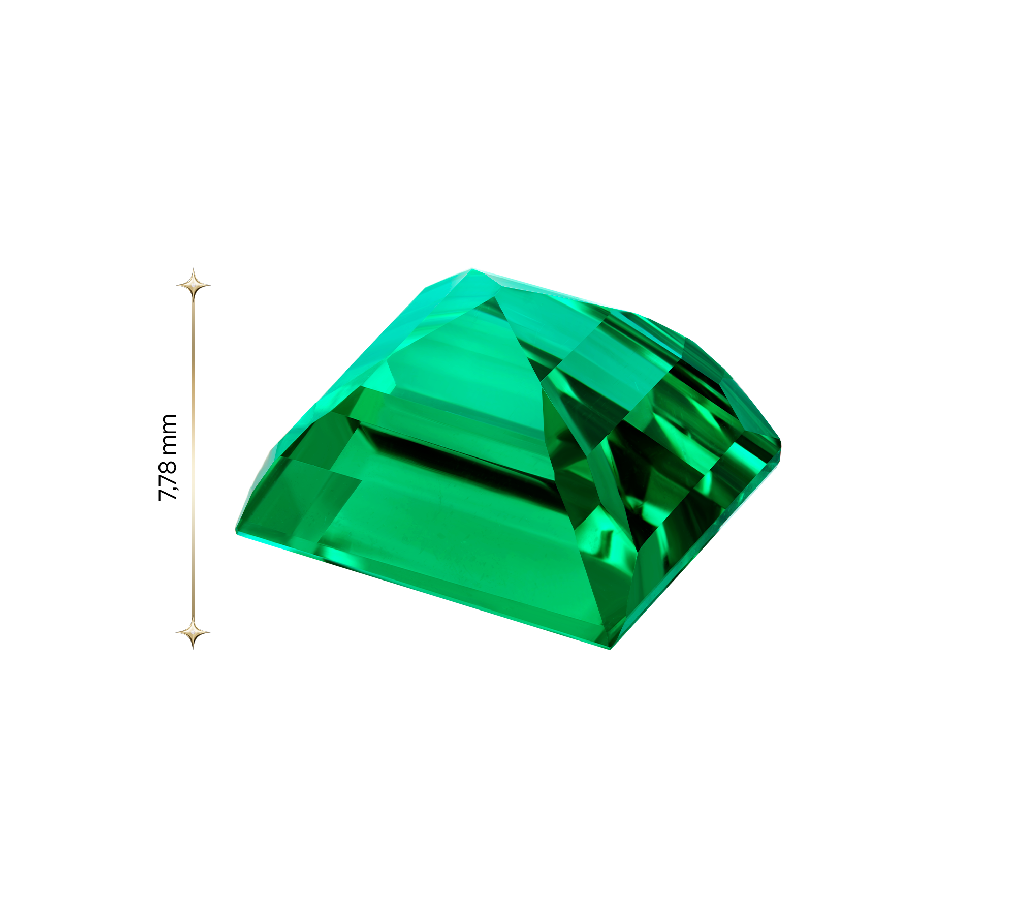 Изумруд, Zambia, Квадрат, 7,52ct