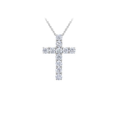 Колье с бриллиантами, белое золото